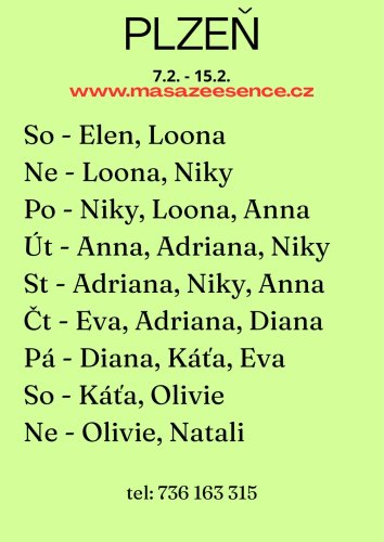 ut-čt 10-12.2. Adriana